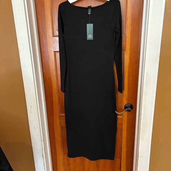 NWT WILD FABLE Black Long Sleeve Dress ( stretchy) - Picture 3 of 8